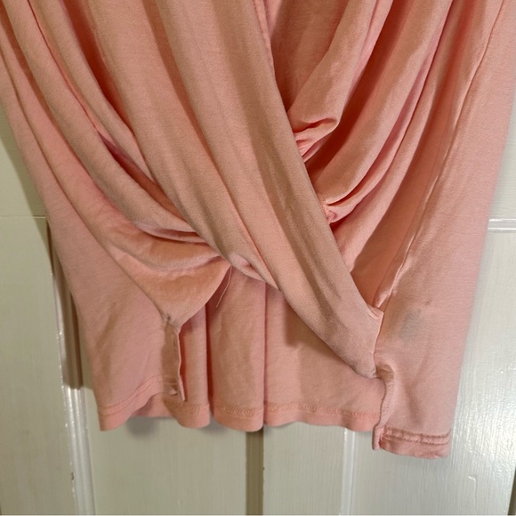 🔥 Akemi + Kin Rayon Blush Drape Front Blouse - Picture 7 of 7